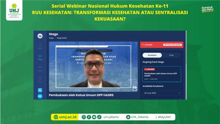 Prodi Magister Hukum UMJ Gelar Webinar Kritisi RUU Kesehatan