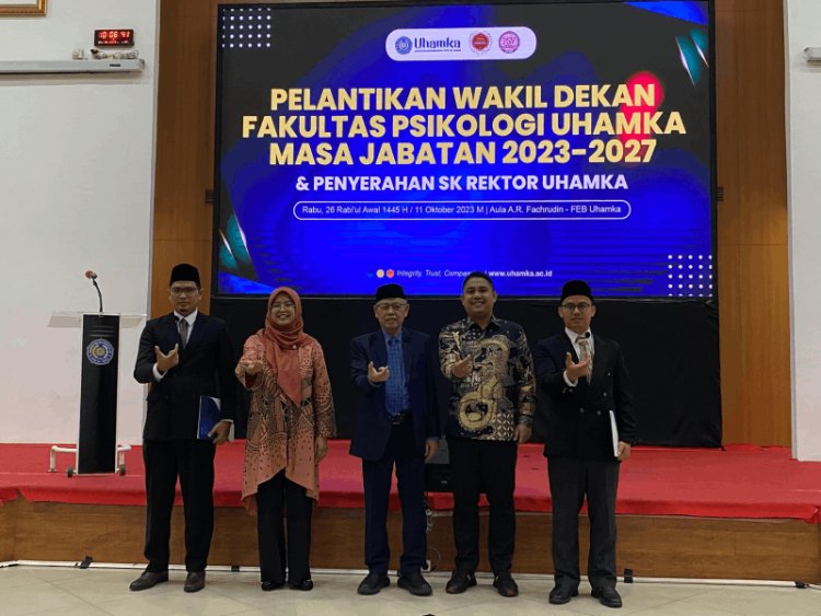 Rektor Uhamka Lantik Wakil Dekan Fakultas Psikologi Periode 2023-2027, Ini Daftarnya