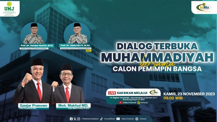 Ini Nama 5 Panelis Dialog dan Uji Publik PP Muhammadiyah Bersama Ganjar-Mahfud