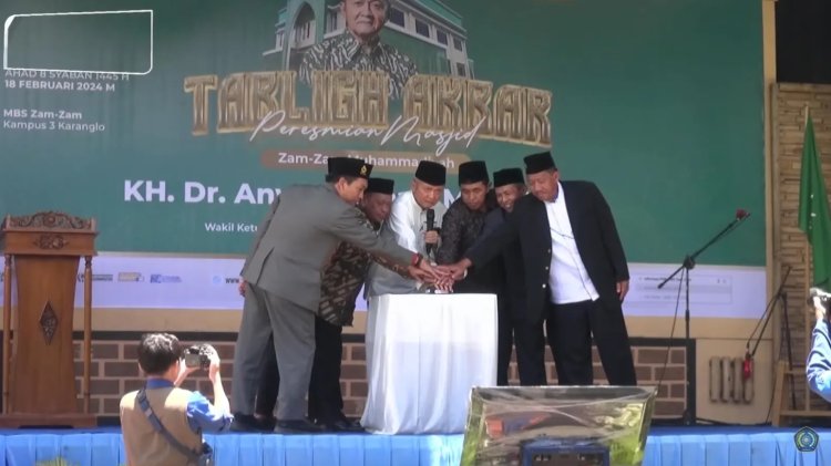 Anwar Abbas Resmikan Masjid Pondok Pesantren Modern Zam-Zam Muhammadiyah Cilongok