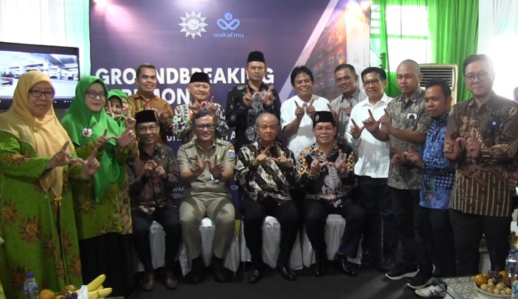 Majelis Wakaf dan Kehartabendaan Lakukan Peletakan Batu Pertama Pembangunan Gedung Pusat Filantropi Muhammadiyah