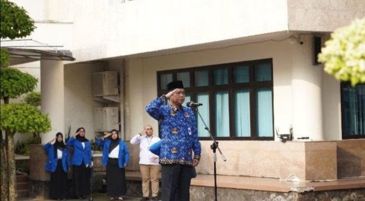 UMP Gelar Upacara Hardiknas 2024 di Halaman Gedung Rektorat