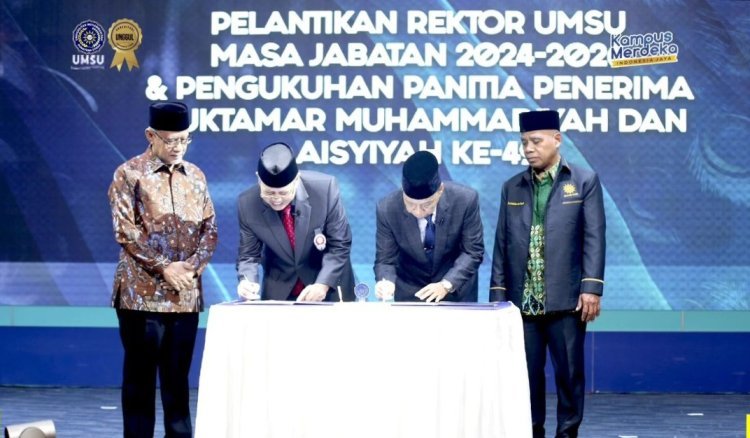 Agussani Kembali Dilantik sebagai Rektor UMSU Periode 2024-2026