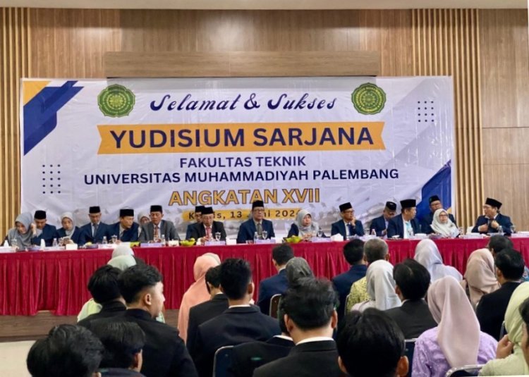 Fakultas Teknik UM Palembang Gelar Yudisium Angkatan ke-XVII