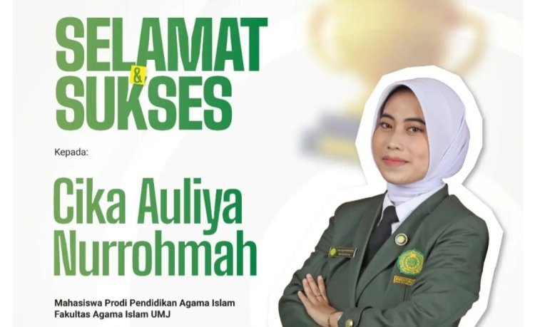 Mahasiswa UMJ Cika Auliya Nurrohmah Raih Juara 2 Lomba Voice Over di Milad TV UAD