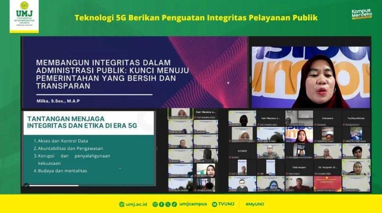 UMJ Gelar Seminar Nasional Bahas Administrasi Publik Pemerintah Bersih dan Transparan di Era 5G