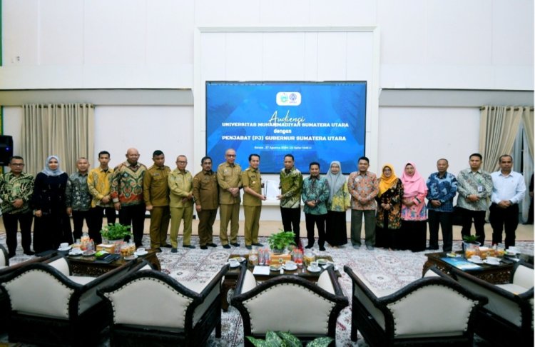 Rektor UMSU Audiensi dengan Pj Gubernur Sumut Bahas Persiapan Muktamar ke-49