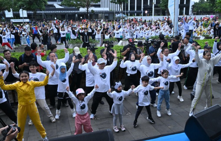 Kenalkan Senam Anak Indonesia Hebat, Kemendikdasmen Gelar Pagi Ceria Car Free Day