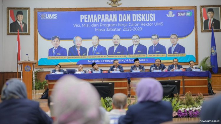 UMS Adakan Pemaparan dan Diskusi Visi Misi dan Program Kerja Calon Rektor UMS Masa Jabatan 2025-2029