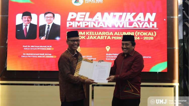 Warek I UMJ Dilantik sebagai Ketua PW FOKAL IMM Daerah Khusus Jakarta 2024-2028