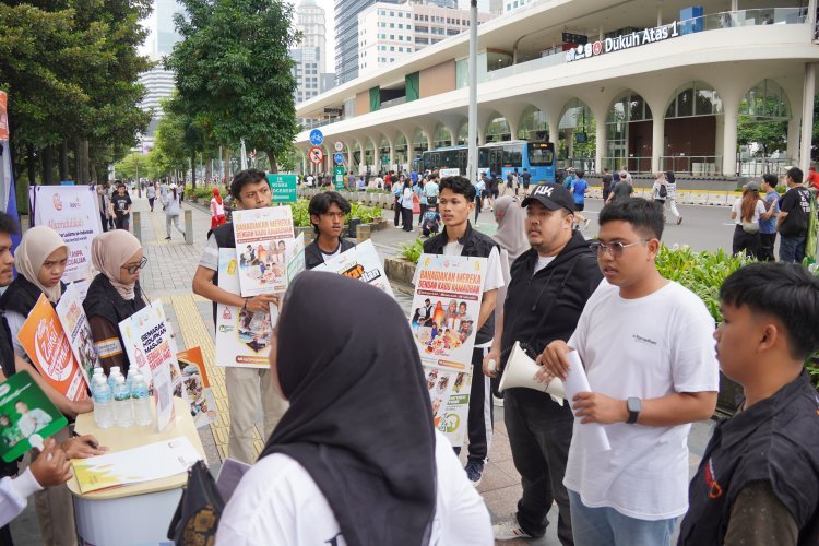 Lazismu Pusat Gelar Sosialisasi dan Edukasi Pentingnya Zakat di CFD Sudirman