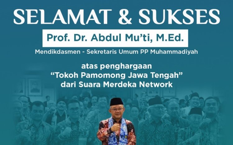Abdul Mu'ti Terima Penghargaan Tokoh Pamomong Jawa Tengah