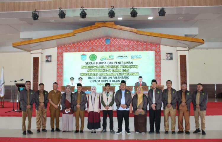 UM Palembang Serah Terima Mahasiswa KKN kepada Pemkab Ogan Ilir
